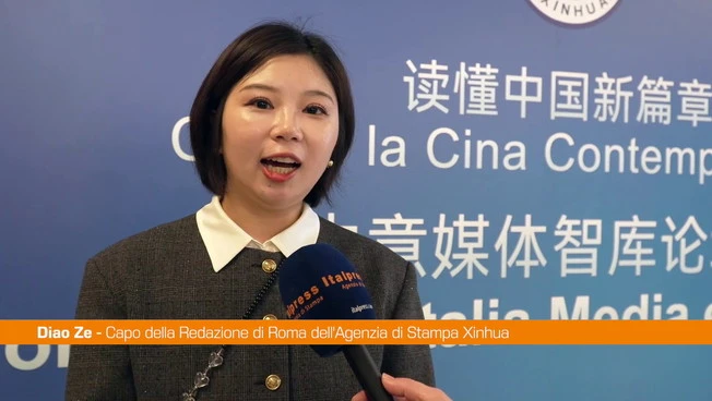 Media, Diao Ze (Xinhua) "Felici della partnership con Italpress, sarà successo"