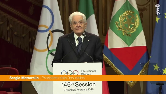 Milano-Cortina 2026, Mattarella "La tregua olimpica sia rispettata ovunque"