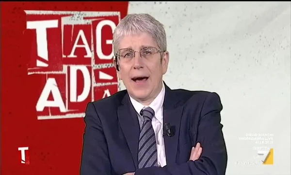 Mario Giordano a Tagadà: "Mi ricorda il ragionier Filini", il ministro umiliato