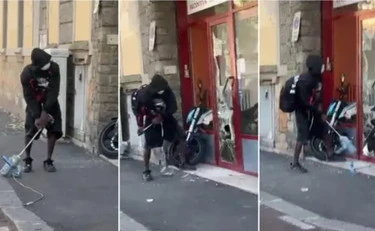 Firenze, immigrato sfonda la vetrina: poi si avventa sui passanti