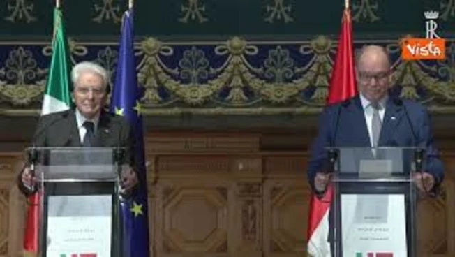 Alberto II in italiano a Mattarella: Viva l'amicizia tra Principato di Monaco e Italia
