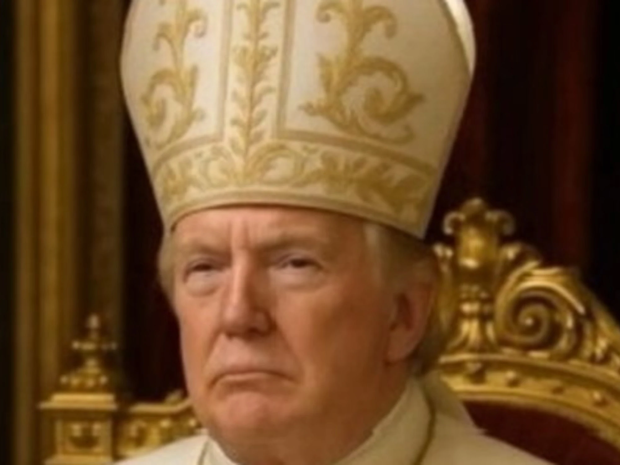 Donald Trump in versione Papa fa impazzire la sinistra