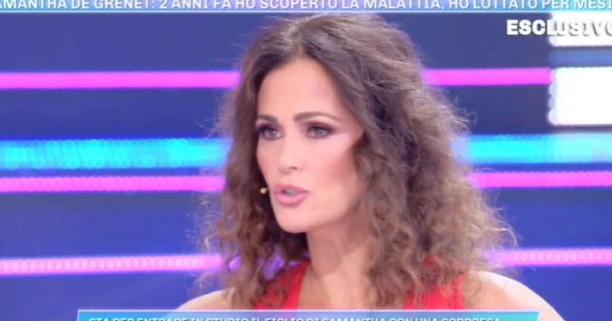 Domenica Live, Samantha De Grenet e il dramma del tumore: "Un pugno in faccia, perché avevo paura per mio figlio"