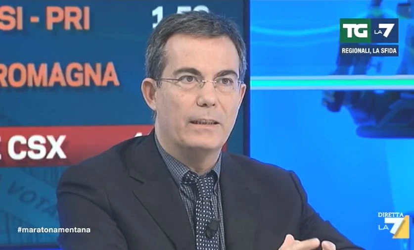 Emilia Romagna, Giovanni Floris da Enrico Mentana: "Ora la leadership di Matteo Salvini è in discussione"