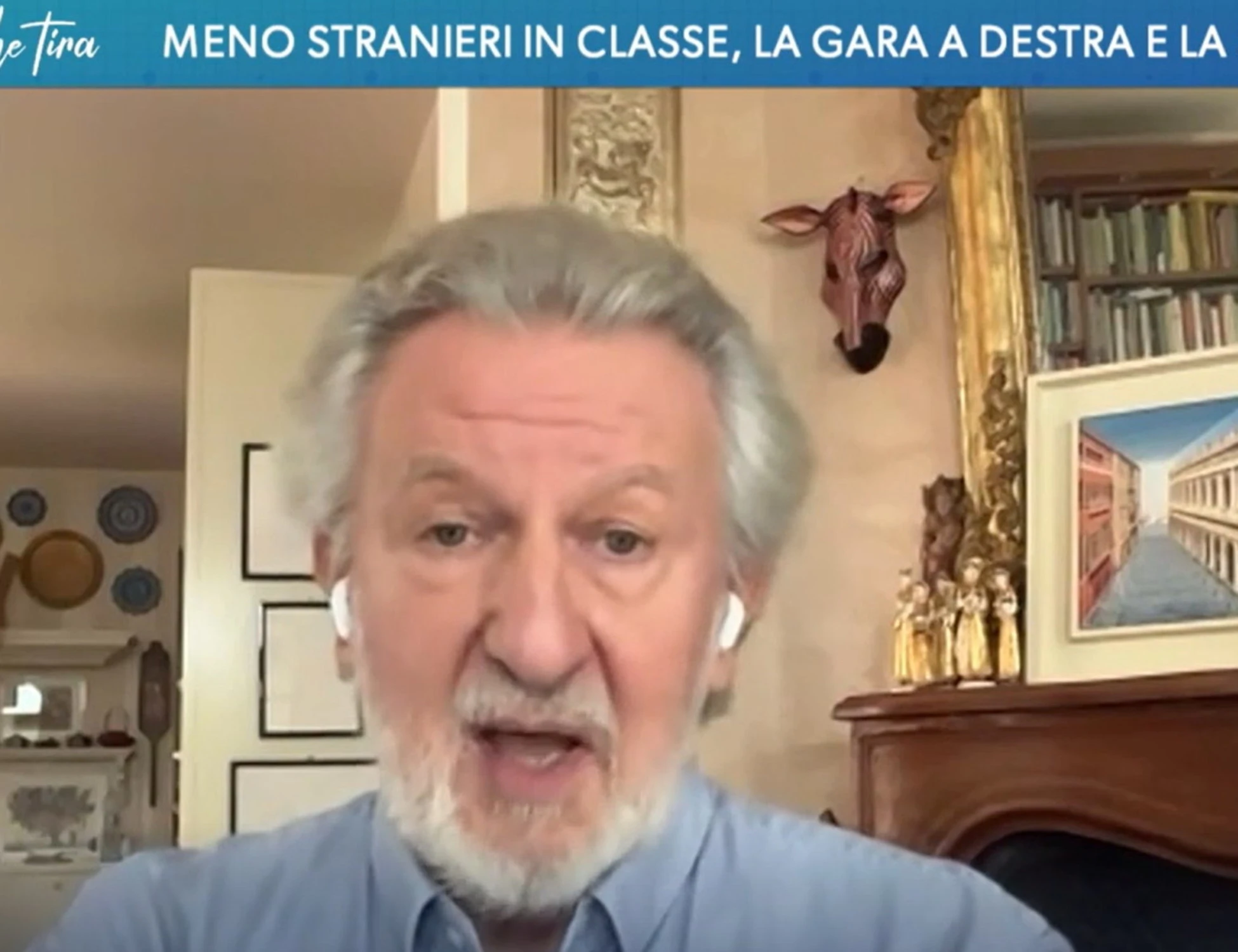 L'aria che tira, Luigi Crespi sbotta contro Odifreddi: "Ma che ca**o dice? È un pazzo!"
