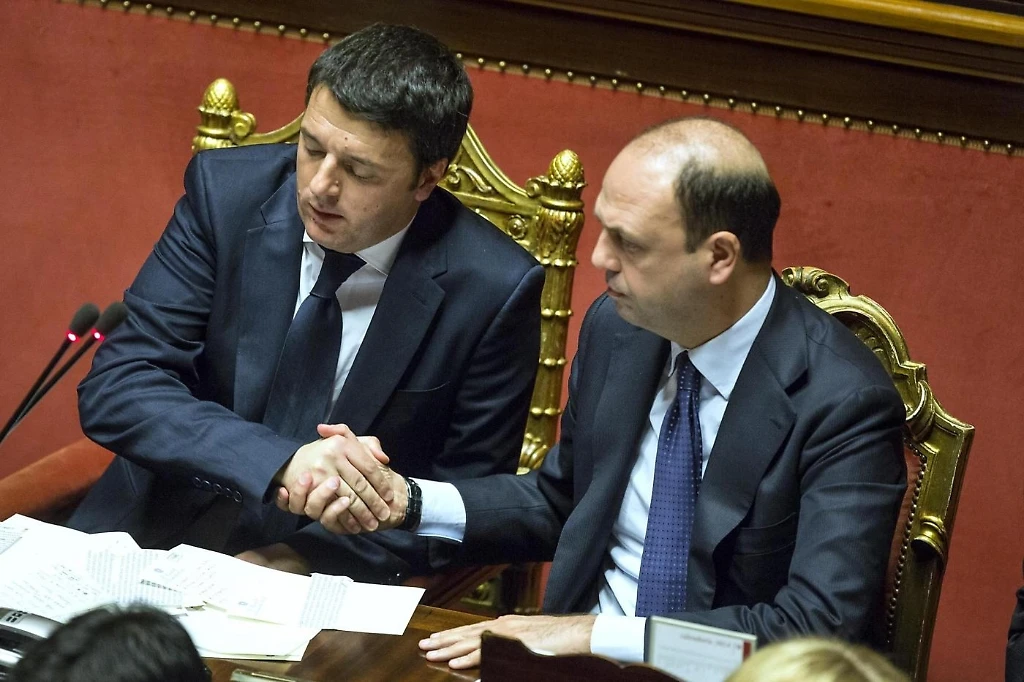 Matteo Renzi incontra Angelino Alfano e Pier Ferdinando Casini