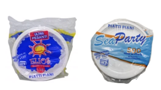 Piatti di plastica, ritirati dal commercio i prodotti di Elios e Sea Party: "Il polipropilene migra nel cibo"