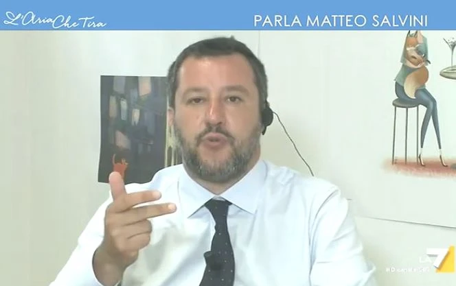Matteo Salvini a L'aria che tira: "Elezioni europee, puntiamo al 30 per cento e se succede..."