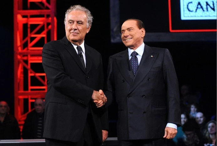Michele Santoro e Silvio Berlusconi