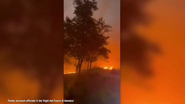Turchia, incendio in un centro turistico a 300 km da Istanbul