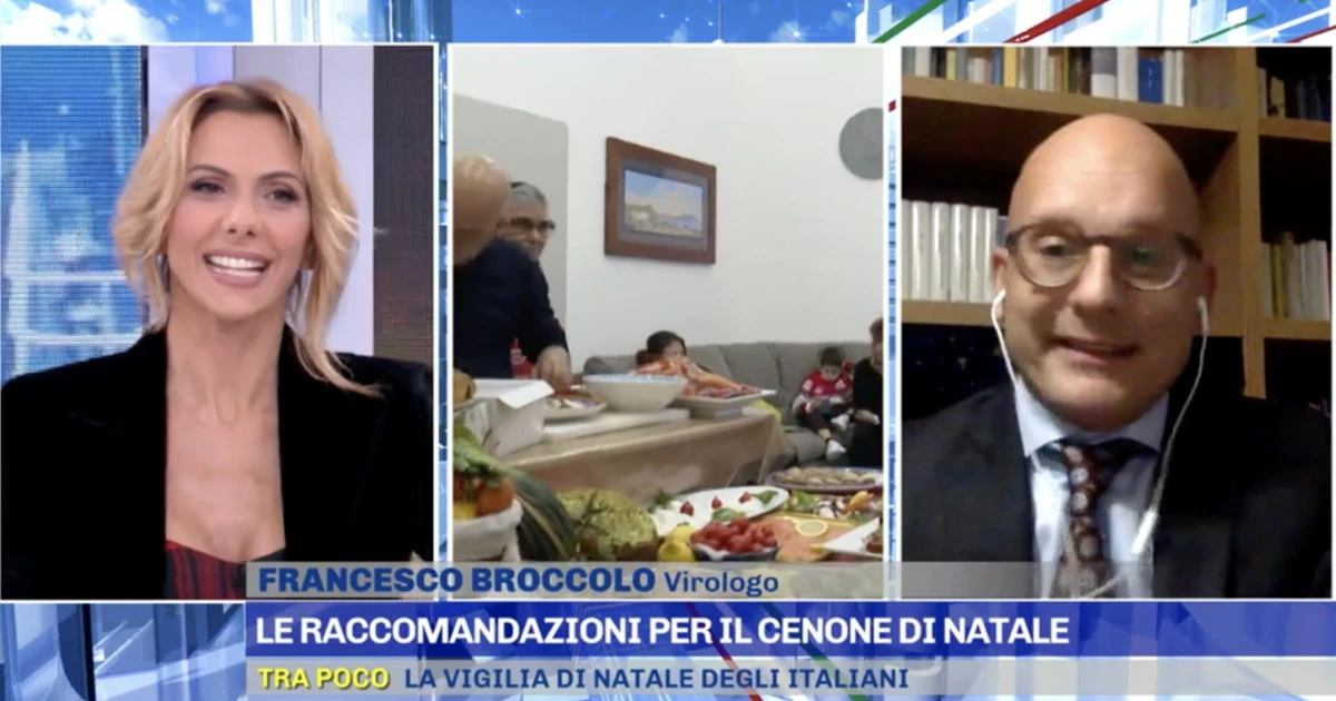 Omicron, il virologo Broccolo: “No-vax? Bastano cinque minuti”, il disastro con i giochi natalizi