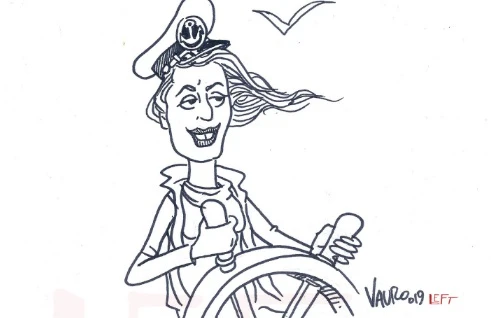 Sea Watch 3 forza il blocco? Vauro, sfregio a tempo record contro Matteo Salvini: l'ultima vignetta