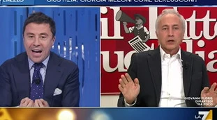 Italo Bocchino, "la telefonata con l'amante". Travaglio e Gruber impazziscono