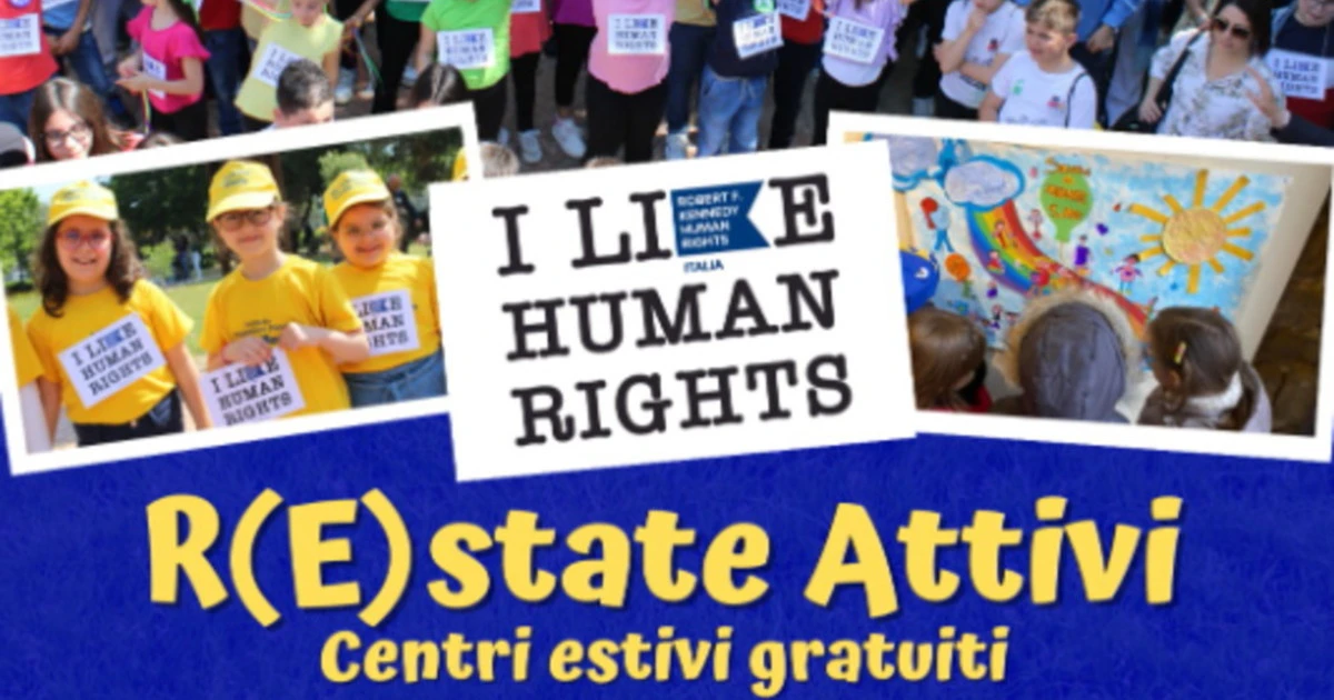 Firenze, partono i centri estivi "(R)Estate attivi" di Robert F. Kennedy Human Rights Italia