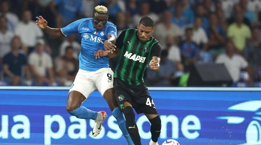 Napoli-Sassuolo, Osimhen e Di Lorenzo mandano ko gli emiliani