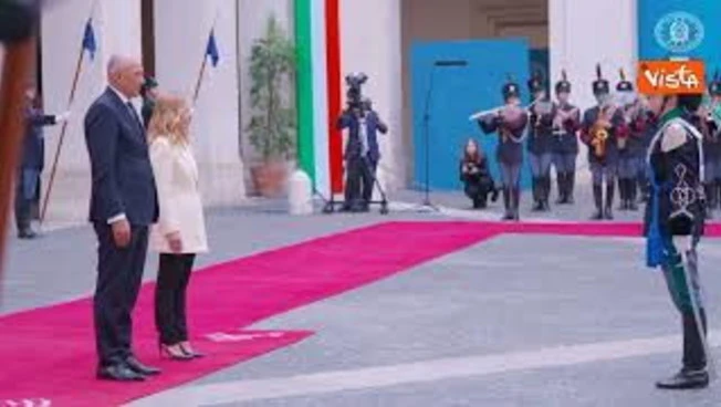 Meloni riceve Janez Jansa, Primo Ministro della Slovenia, a Palazzo Chigi