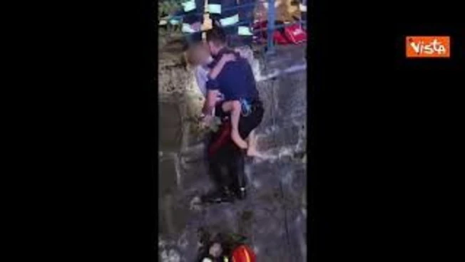 3 bambini tedeschi bloccati nel fiume Passirio a Merano salvati da carabinieri