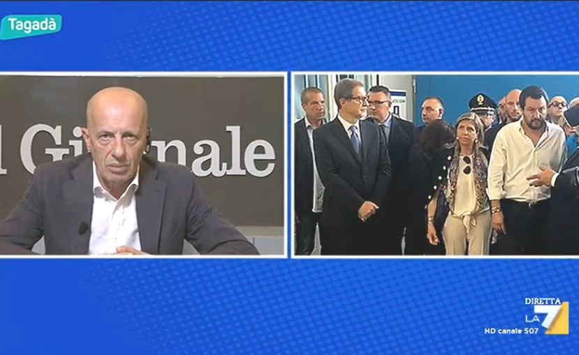 Alessandro Sallusti attacca Matteo Salvini: "Non possiamo respingere i barconi, difficile espellere i migranti"