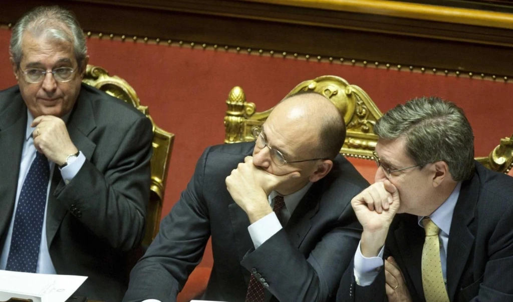 Da sinistra, Saccomanni, Letta e Giovannini