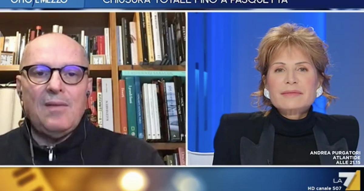 Walter Ricciardi e Lilli Gruber