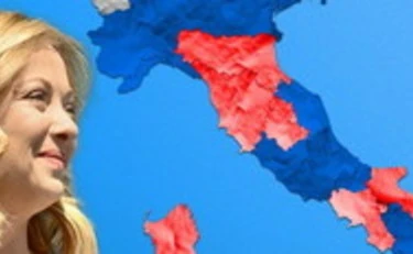 FdI, "è sempre più blu": la mappa con cui FdI cestina le balle della sinistra