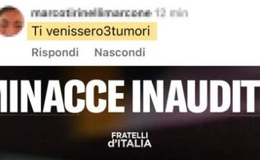 Giorgia Meloni, orrore contro il premier: "Ti devono venire 3 tumori"