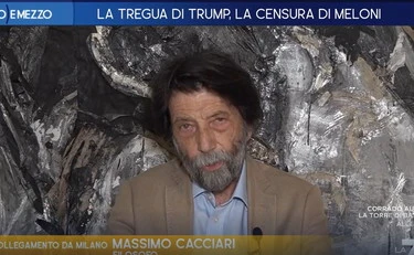 Otto e Mezzo, Cacciari contro il patentino-antifascista: "Idiozia, se mi chiedono di firmarlo..."
