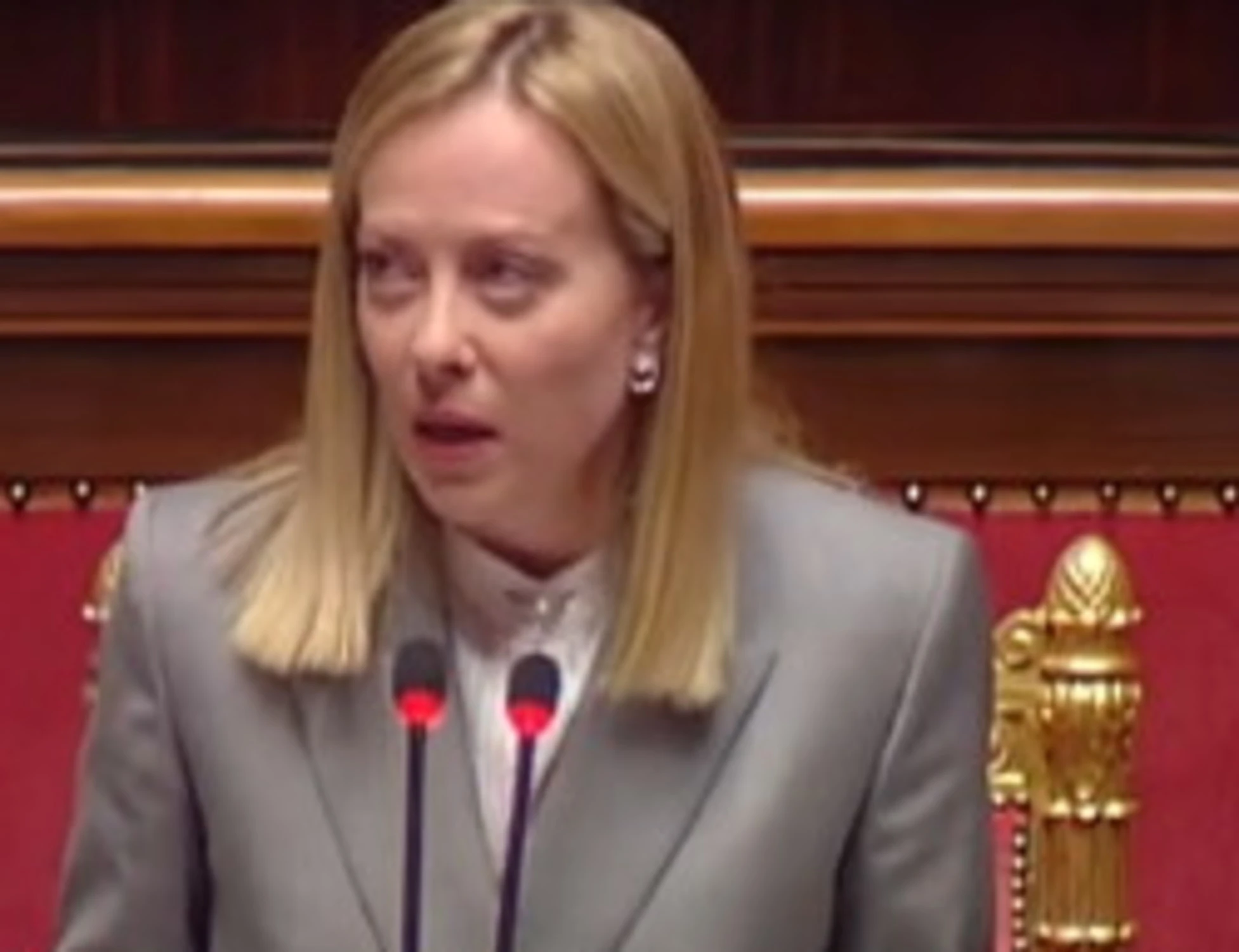 Giorgia Meloni in Senato, "non rispondo alle provocazioni, non è tempo di campagna elettorale"