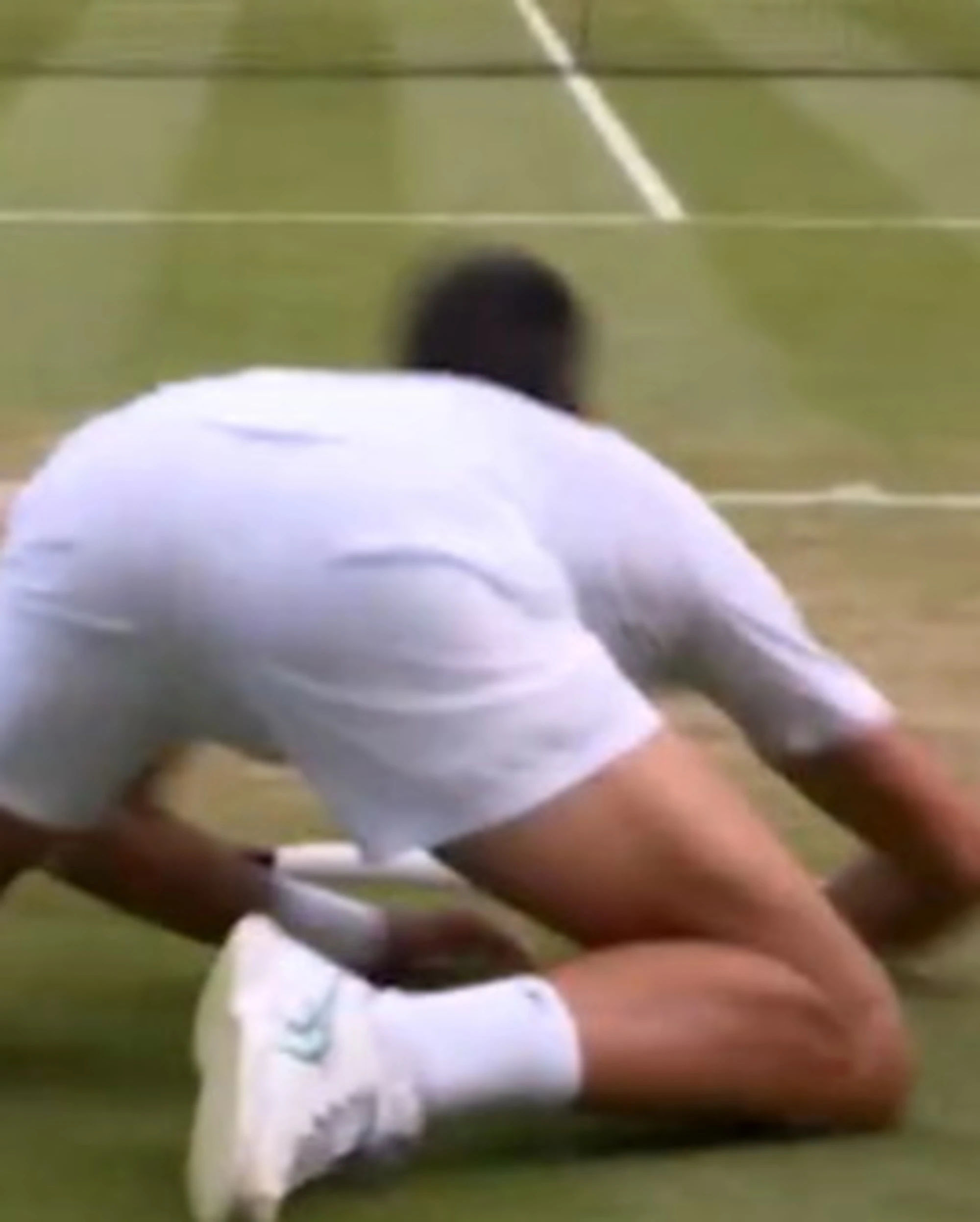 Novak Djokovic crolla a terra, il panico di sua moglie in tribuna