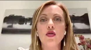 Giorgia Meloni a Stasera Italia