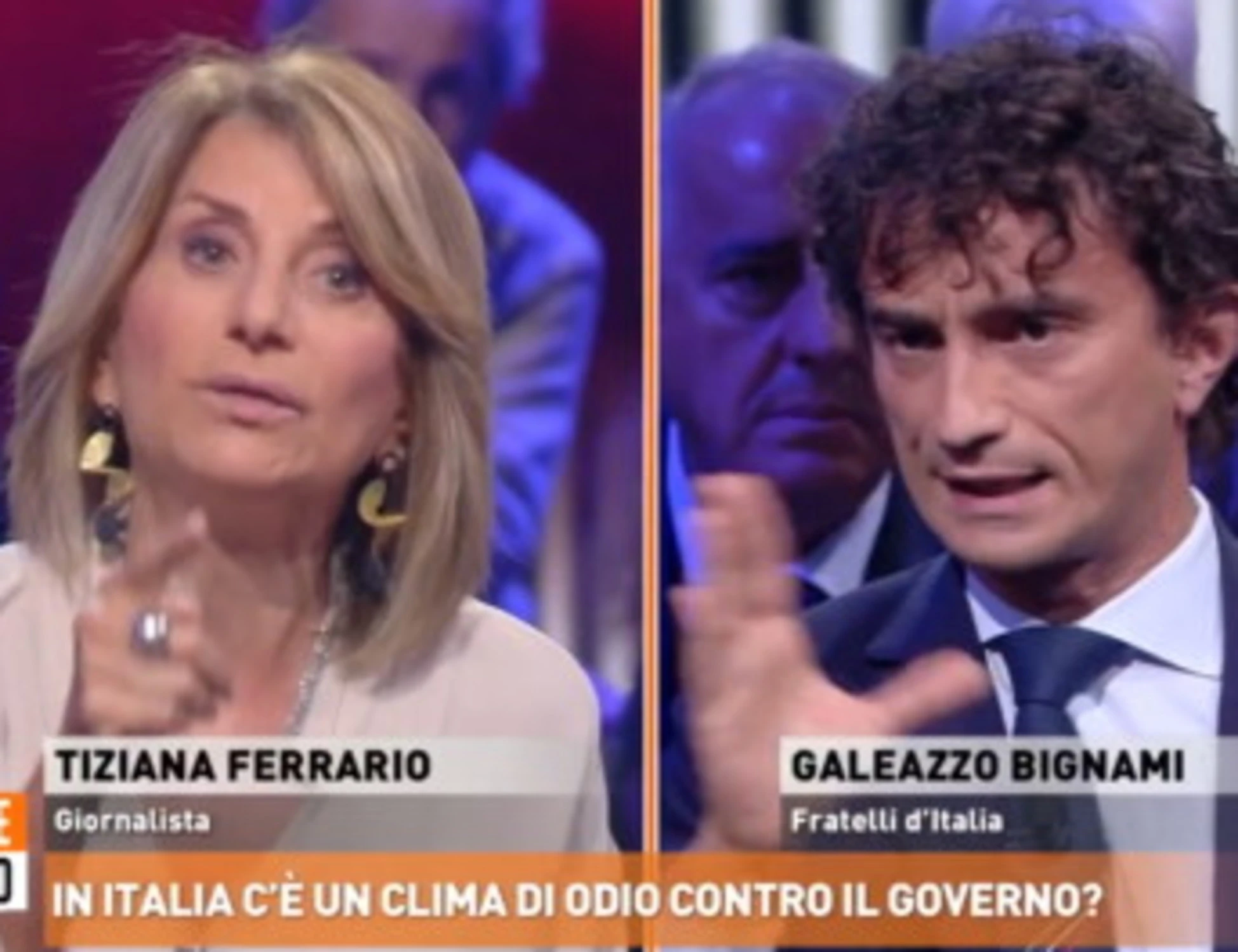 Dritto e rovescio, Bignami contro la Ferrario: "Non state bene, voi siete i cattivi maestri"