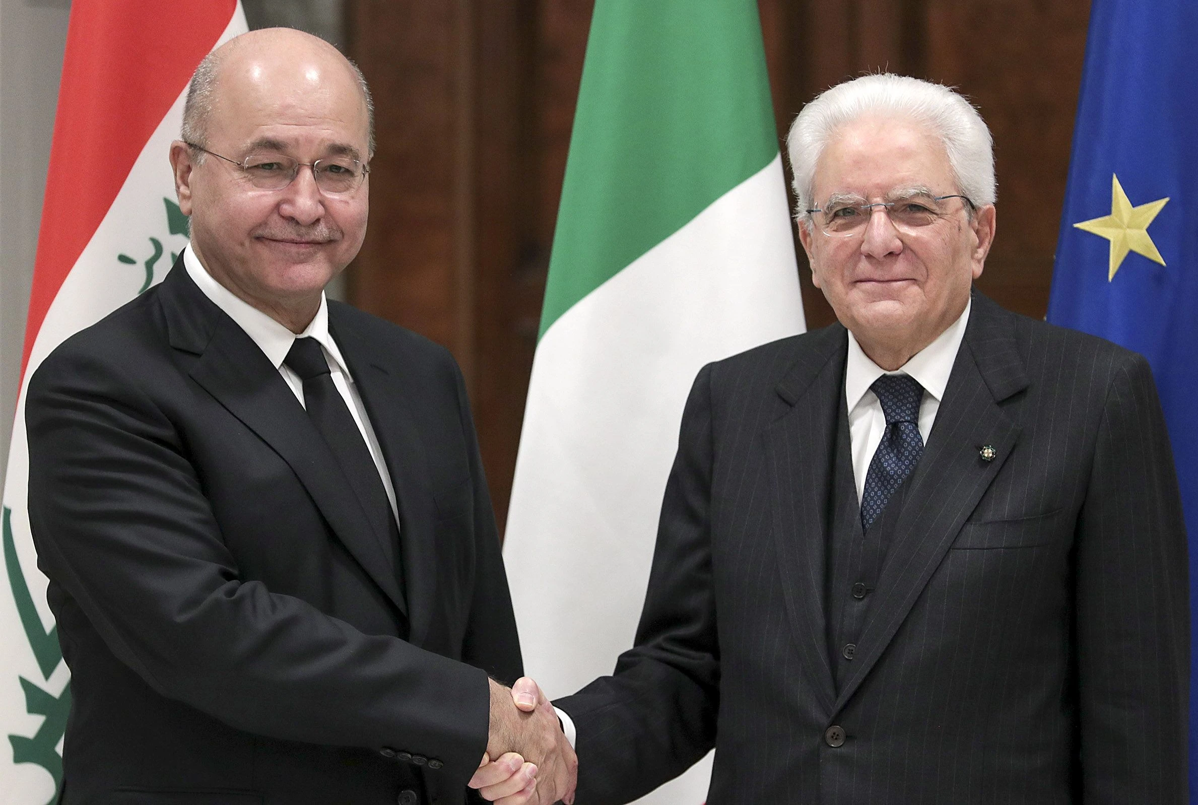 MATTARELLA RICEVE AL QUIRINALE IL PRESIDENTE DELL'IRAQ