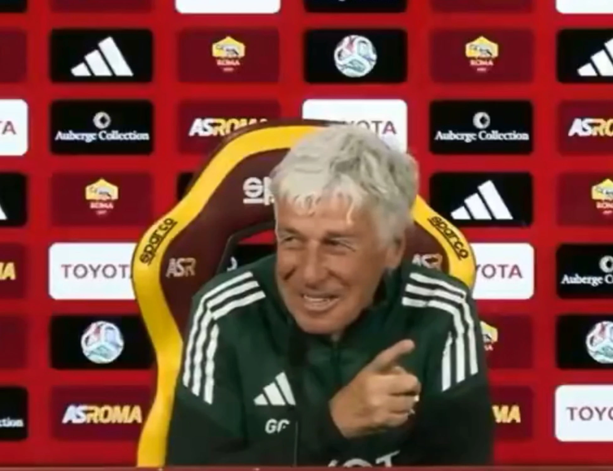 Gasperini, "risponde lui per me": conferenza interrotta