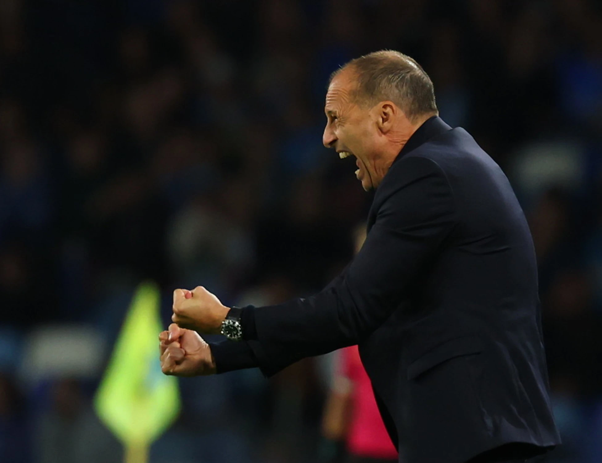 Max Allegri perde la testa in campo e attacca De Bruyne