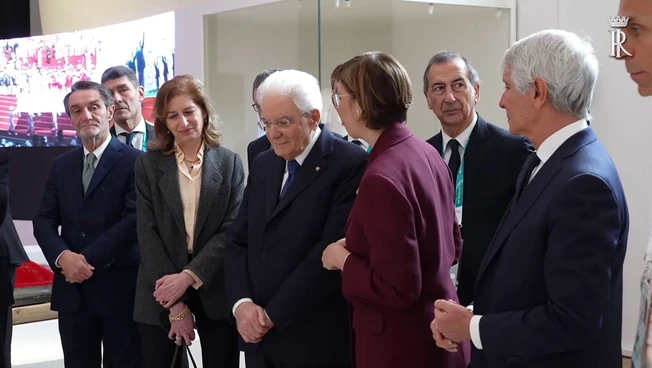 Mattarella visita la mostra Musa a Milano
