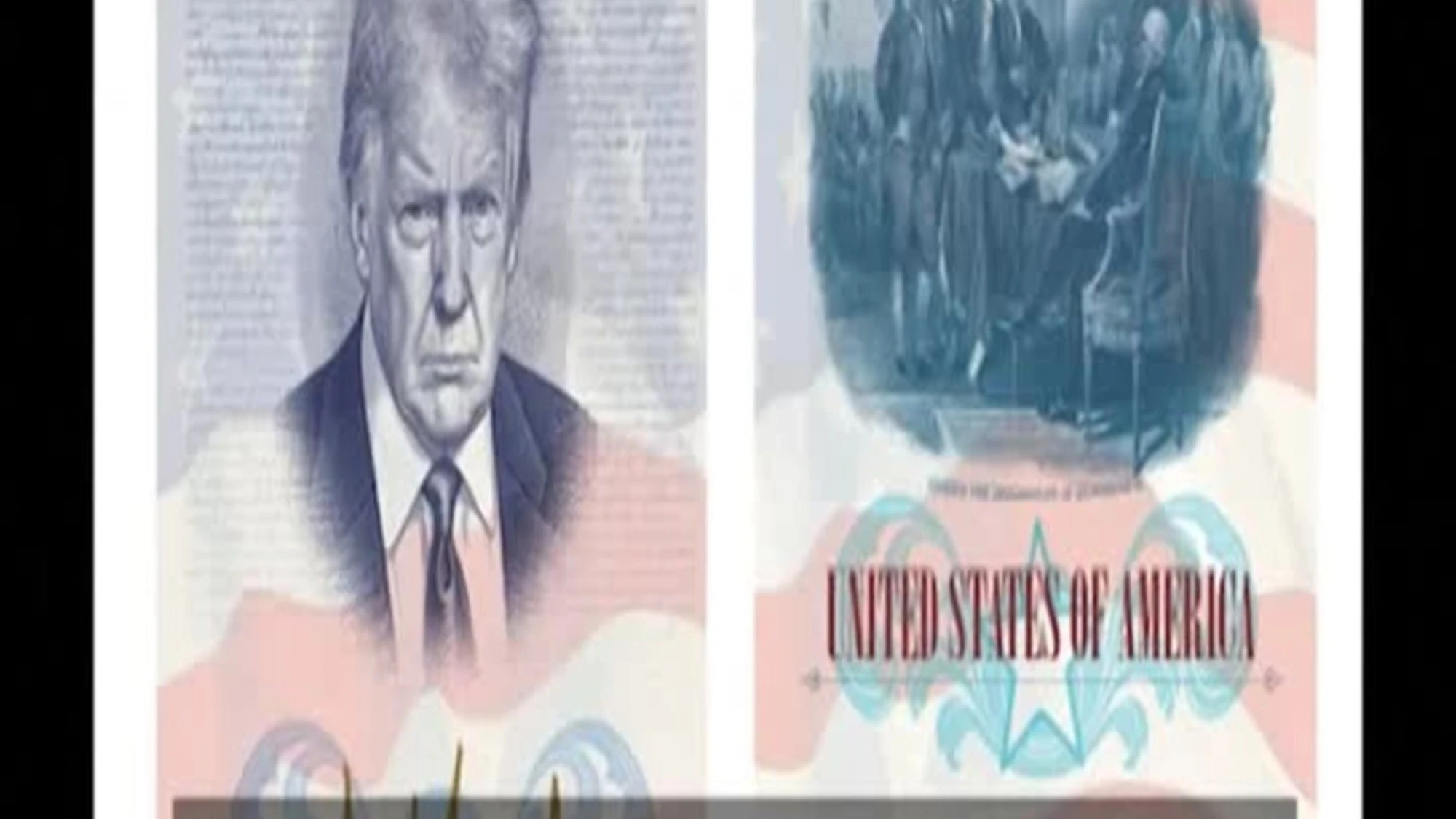 Ecco i nuovi passaporti con l'immagine di Trump