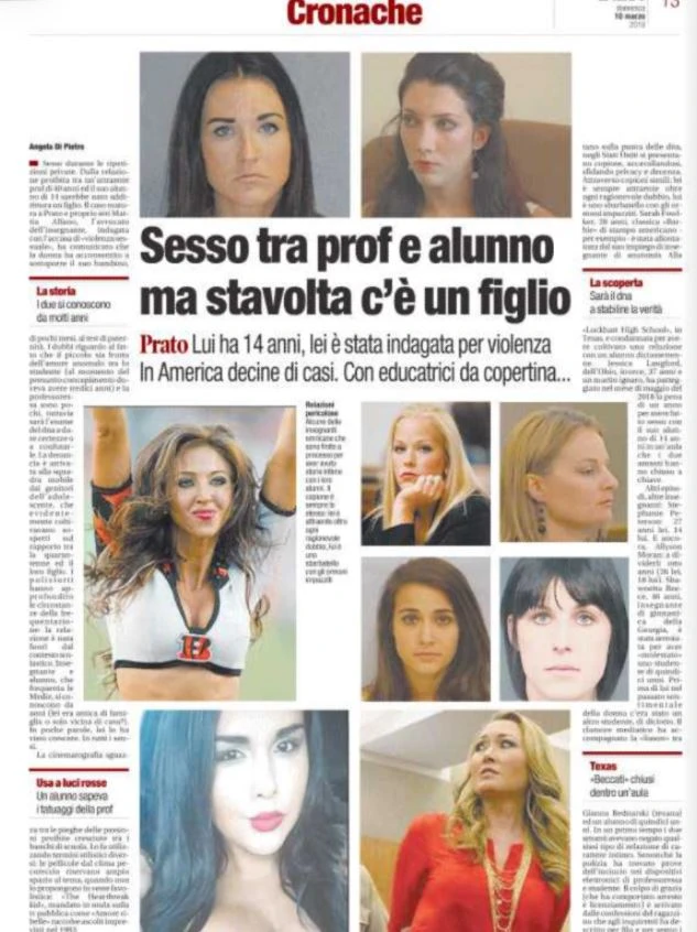 Le professoresse fanno sesso con i ragazzini: "ormone impazzito", tutte le foto delle insegnanti a luci rosse
