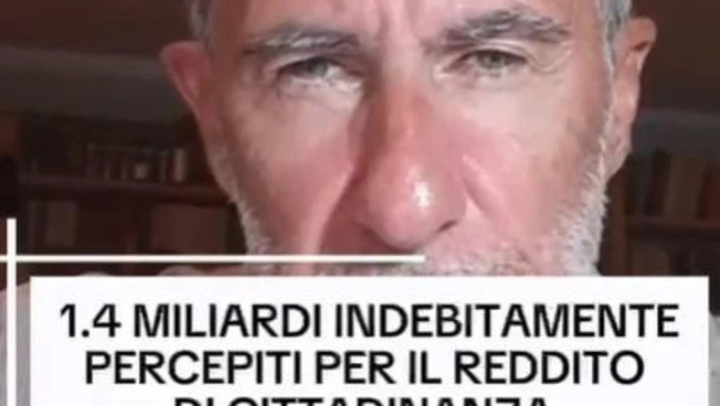 1,4 miliardi indebitamente percepiti per l'Rdc. Conte non dice nulla?