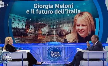 Sondaggio Porta a Porta, balzo clamoroso di FdI: il distacco con il Pd è siderale