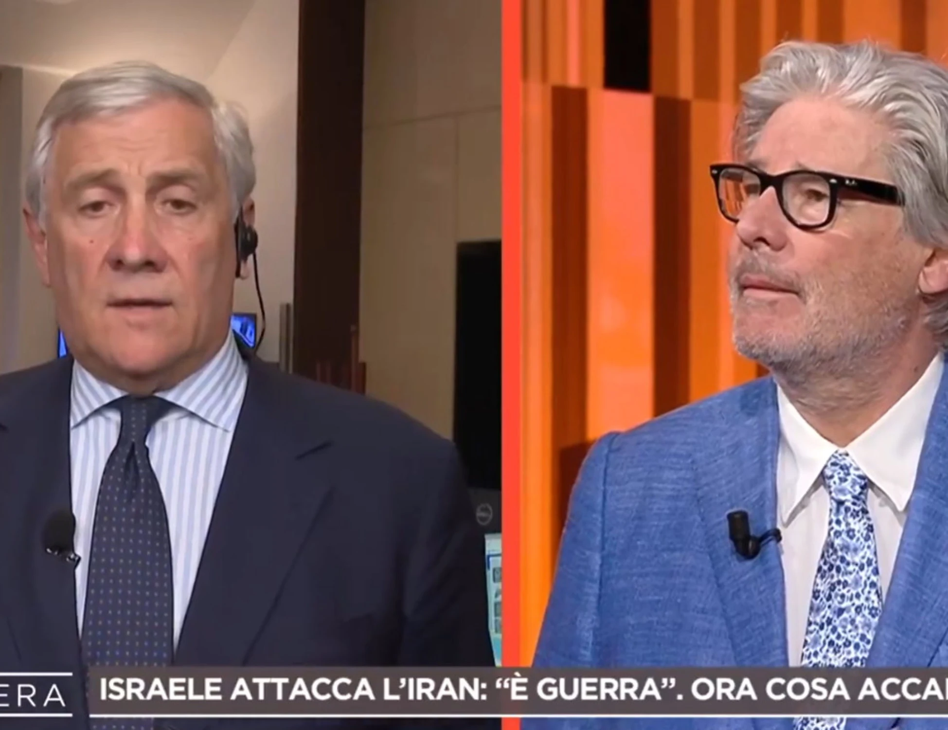 4 di Sera, Tajani: "Se l'Iran esagera c'è il rischio di intervento Usa"