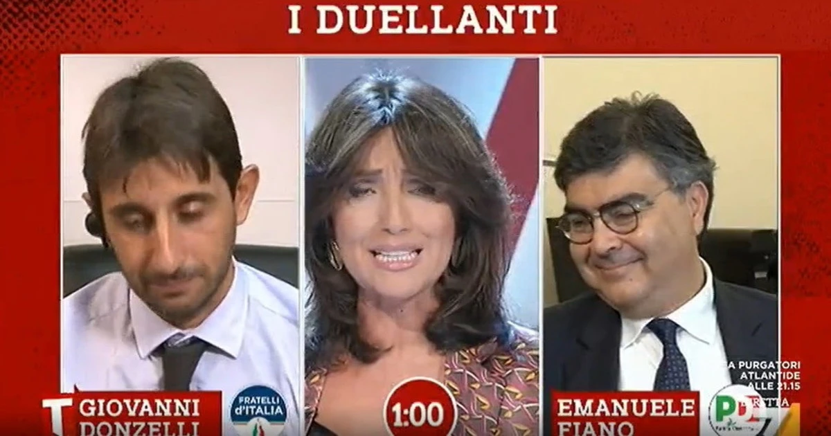 Tagadà, Emanuele Fiano demolito da Sabino Cassese: "Proroga dell'incapacità?", la ridicola risposta del piddino