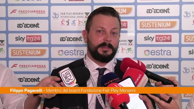 Paganelli "Fair Play Menarini celebra i valori che stanno dietro alle vittorie"