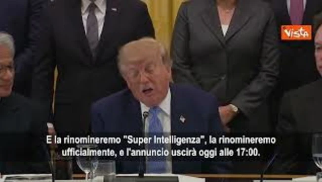 Trump incontra leader delle Big Tech: Rinominiamo intelligenza artificiale in super intelligenza
