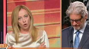 Dritto e Rovescio, a Giorgia Meloni bastano 15 minuti: le cifre che spiegano il suo trionfo politico, Paolo Del Debbio sconvolto