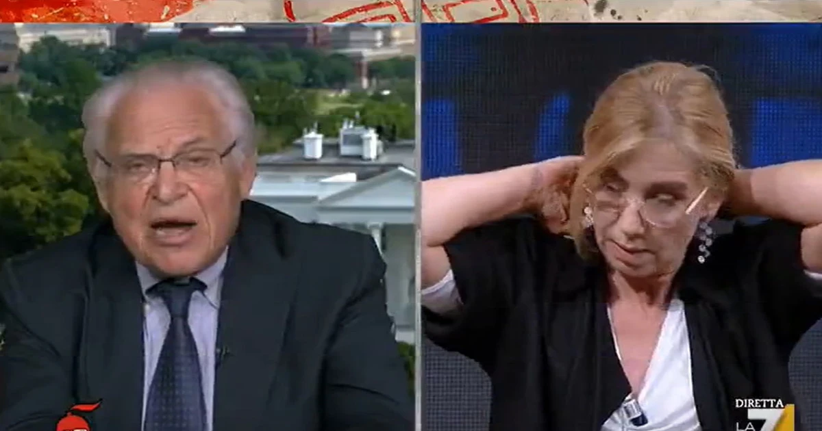 Edward Luttwak contro Concita De Gregorio a DiMartedì: "Non mi interrompere, Saviano negli Usa è un turista"