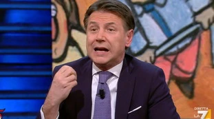 DiMartedì, Conte contro la Meloni: "Floris, mi sta provocando?"