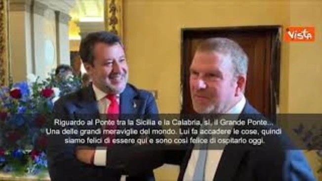 L'ambasciatore Usa Feritta: Il Ponte di Salvini sarà una delle grandi meraviglie del mondo