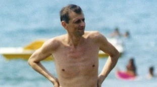 Piero Fassino a Capalbio, nel 1997