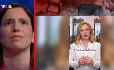 Schlein a Piazzapulita: "Meloni prenditi 15 secondi per dirti antifascista"