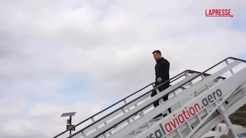 Regno Unito, l'arrivo di Zelensky per l'incontro con i Volen